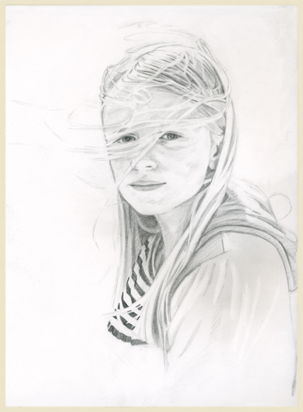 pencil portrait of a child - portraits.uk.net